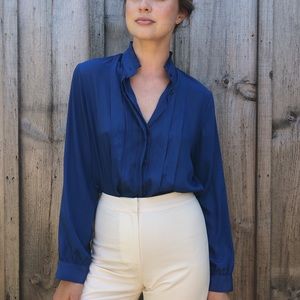 *SOLD* vintage country suburbans blue blouse